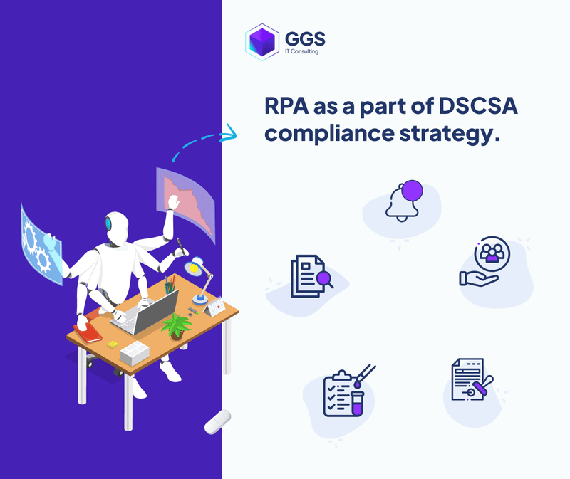 RPA as a part of DSCSA compliance strategy. Use cases in the pharmaceutical industry.